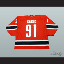 Load image into Gallery viewer, Joe Sakic 91 Team Canada Red Hockey Jersey