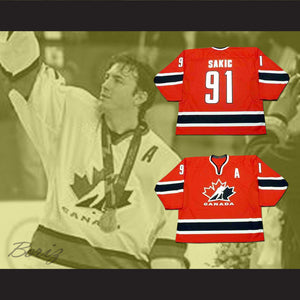 Joe Sakic 91 Team Canada Red Hockey Jersey