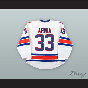 Joel Armia 33 Rochester Americans White Hockey Jersey