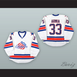 Joel Armia 33 Rochester Americans White Hockey Jersey