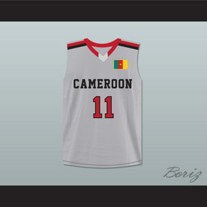 Joel Embiid 11 Cameroon Gray Basketball Jersey