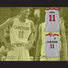 Load image into Gallery viewer, Joel Embiid 11 Cameroon Gray Basketball Jersey