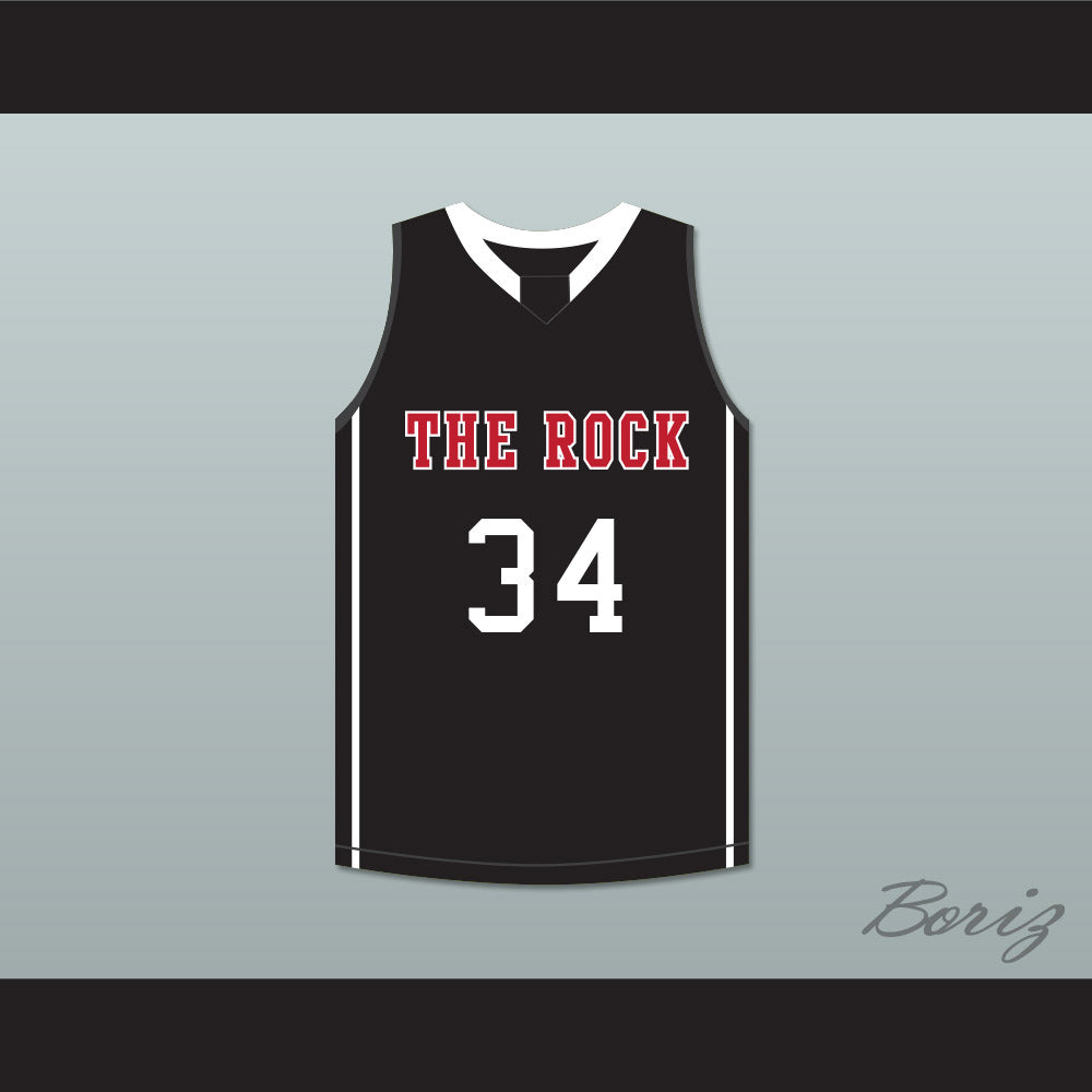 Joel Embiid 34 The Rock High School Black Basketball Jersey 2
