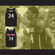 Load image into Gallery viewer, Joel Embiid 34 The Rock High School Black Basketball Jersey 2