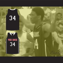 Load image into Gallery viewer, Joel Embiid 34 The Rock High School Black Basketball Jersey