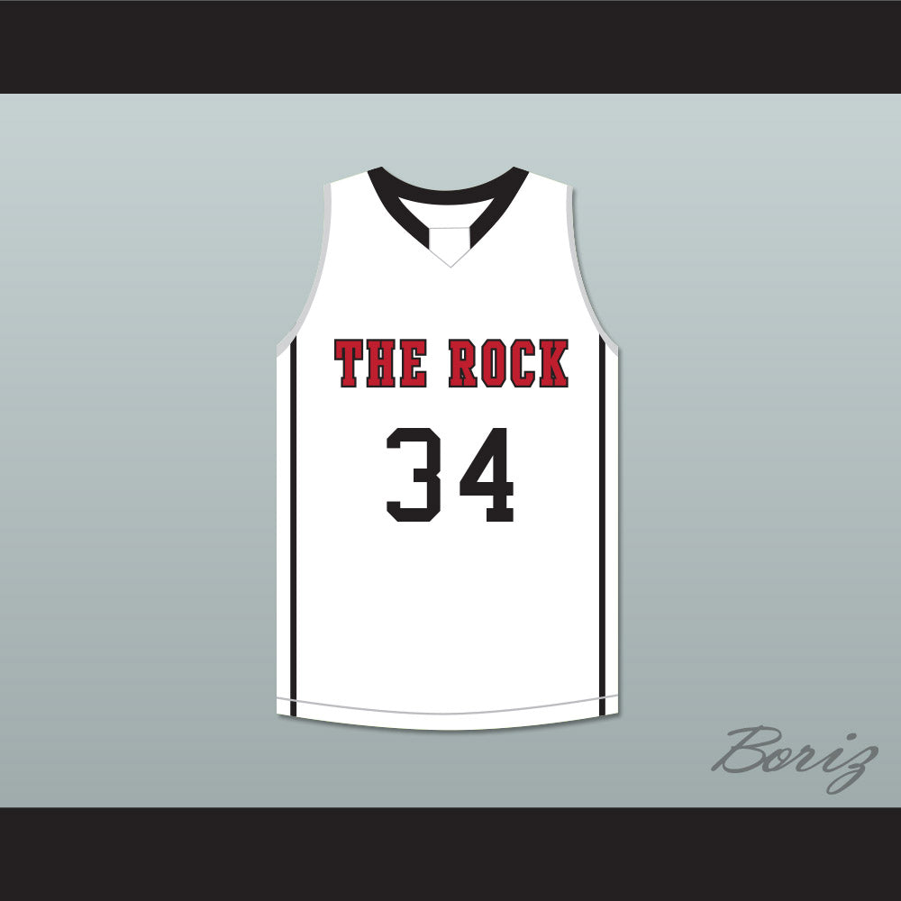 Joel Embiid 34 The Rock High School White Basketball Jersey 2