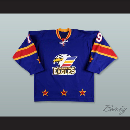 Joey Sides 19 Colorado Eagles Blue Hockey Jersey