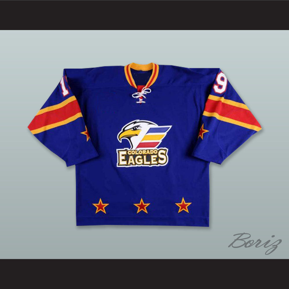 Joey Sides 19 Colorado Eagles Blue Hockey Jersey