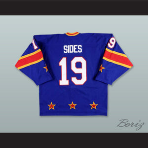Joey Sides 19 Colorado Eagles Blue Hockey Jersey