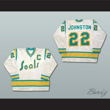 Load image into Gallery viewer, Joey Johnston 22 California Golden Seals White Hockey Jersey