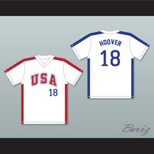 Load image into Gallery viewer, John Hoover 18 1984 USA Team White Baseball Jersey