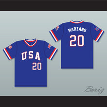 Load image into Gallery viewer, John Marzano 20 1984 USA Team Blue Baseball Jersey