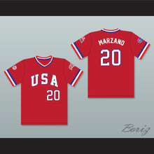 Load image into Gallery viewer, John Marzano 20 1984 USA Team Red Baseball Jersey