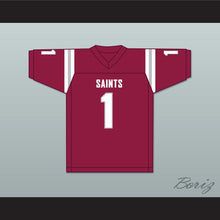 Load image into Gallery viewer, John Metchie III 1 St. James School Saints Maroon Football Jersey 2