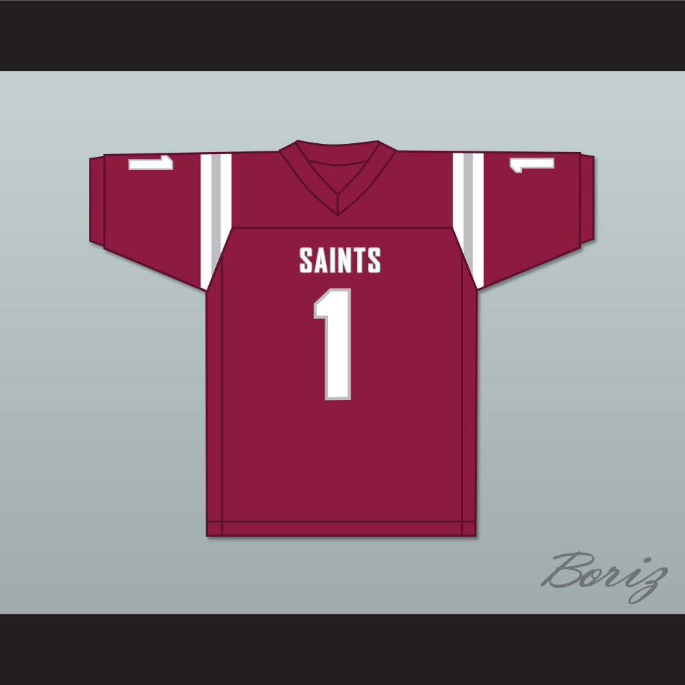 John Metchie III 1 St. James School Saints Maroon Football Jersey 2