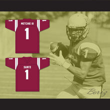 Load image into Gallery viewer, John Metchie III 1 St. James School Saints Maroon Football Jersey 2