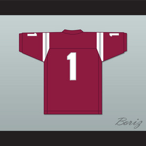 John Metchie III 1 St. James School Saints Maroon Football Jersey 1