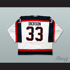 John Scott Dickson 33 Windsor Spitfires White Hockey Jersey