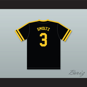 John Smoltz 3 Waverly Senior High School Warriors Black Baseball Jersey 2