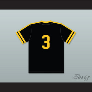 John Smoltz 3 Waverly Senior High School Warriors Black Baseball Jersey 1