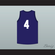 Load image into Gallery viewer, John Hogan 4 Blue Basketball Jersey Streetballers