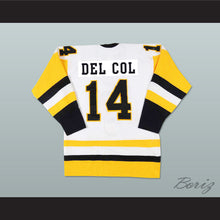 Load image into Gallery viewer, John Del Col 14 Baltimore Skipjacks White Hockey Jersey