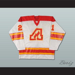 John Gould 21 Atlanta Flames White Hockey Jersey