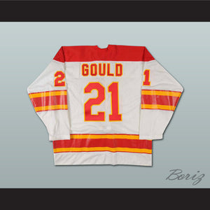 John Gould 21 Atlanta Flames White Hockey Jersey