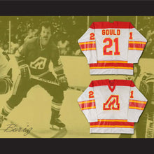 Load image into Gallery viewer, John Gould 21 Atlanta Flames White Hockey Jersey