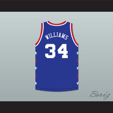 Load image into Gallery viewer, John Williams 34 Magic Johnson All Star Game Blue Basketball Jersey 1988 Midsummer Night's Magic Charity Event