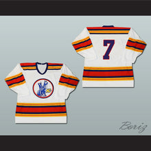 Load image into Gallery viewer, John Wright 7 Kansas City Scouts White Hockey Jersey