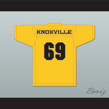 Load image into Gallery viewer, Johnny Knoxville 69 Blindside Yellow Gold Football Jersey