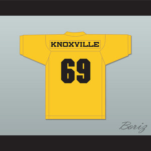 Johnny Knoxville 69 Blindside Yellow Gold Football Jersey