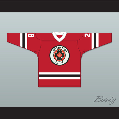 Joint Boy 28 Letterkenny Irish Red Alternate Hockey Jersey