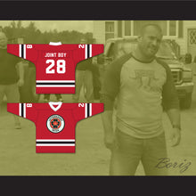 Load image into Gallery viewer, Joint Boy 28 Letterkenny Irish Red Alternate Hockey Jersey