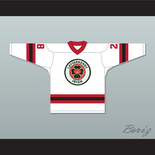 Load image into Gallery viewer, Joint Boy 28 Letterkenny Irish White Alternate Hockey Jersey