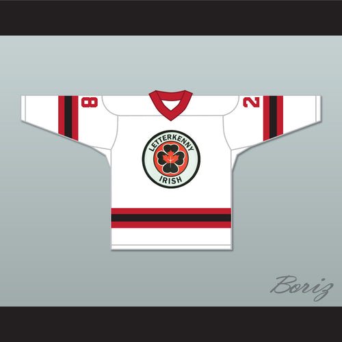 Joint Boy 28 Letterkenny Irish White Alternate Hockey Jersey
