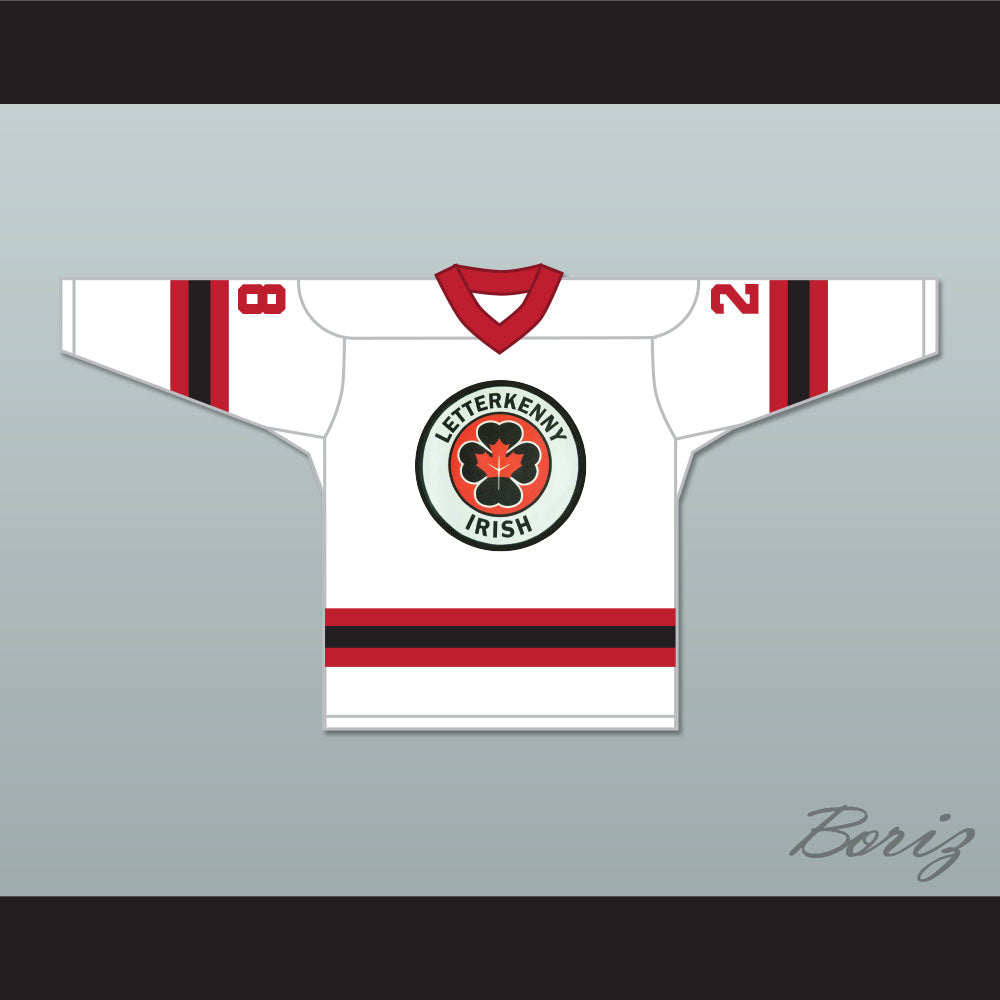 Joint Boy 28 Letterkenny Irish White Alternate Hockey Jersey
