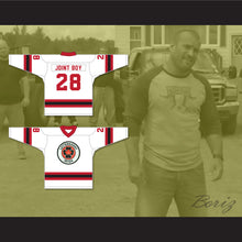 Load image into Gallery viewer, Joint Boy 28 Letterkenny Irish White Alternate Hockey Jersey