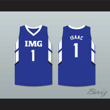 Load image into Gallery viewer, Jonathan Isaac 1 IMG Academy Blue Basketball Jersey
