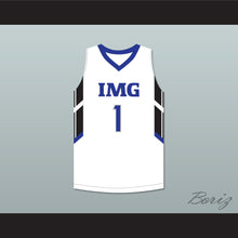 Load image into Gallery viewer, Player 1 IMG Academy White Basketball Jersey