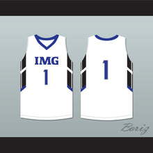 Load image into Gallery viewer, Player 1 IMG Academy White Basketball Jersey