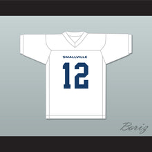 Load image into Gallery viewer, Jonathan Kent 12 Smallville Crows High School White Football Jersey 1
