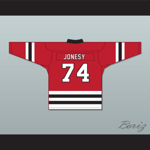 Jonesy 74 Letterkenny Irish Red Hockey Jersey