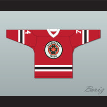 Load image into Gallery viewer, Jonesy 74 Letterkenny Irish Red Alternate Hockey Jersey