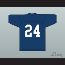 Load image into Gallery viewer, Jordan Kent 24 Smallville Crows High School Navy Blue Football Jersey 1