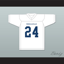 Load image into Gallery viewer, Jordan Kent 24 Smallville Crows High School White Football Jersey 1