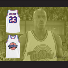 Load image into Gallery viewer, Michael Jordan 23 Tune Squad White Basketball Jersey Space Jam