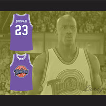 Load image into Gallery viewer, Michael Jordan 23 Tune Squad Purple Basketball Jersey