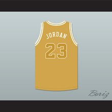 Load image into Gallery viewer, Michael Jordan 23 Paris Saint-Germain F.C. Gold Basketball Jersey with Patch